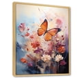 thumbnail image 2 of Designart "Butterfly Playful Soar Cluster" Animals Butterfly Floater Framed Wall Decor, 2 of 5