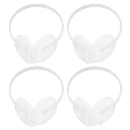 Hemoton Earmuff Rack 4pcs DIY Earmuff Holder Plastic Frame Winter Warm Earmuff Inner Clear Rack Accessories Earmuff Inner Building Kit