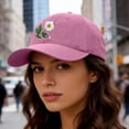 thumbnail image 5 of VLOOCKLW Baseball Cap Women Hand Embroidered Flower Design Adjustable Sun Hat Casual Outdoor Daily Wear Breathable Fashion Caps, 5 of 5