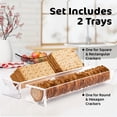 thumbnail image 3 of Clear Cracker Tray for Serving Rectangular Cracker Holder for Serving Trays Clear Food Display Stands for Party Acrylic Crackers Dish Biscuit Stand Server for Home, 3 of 15