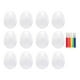 thumbnail image 4 of Huevos de espuma, huevos de Pascua, decoración blanca, manualidades, hacer huevos de imitación con bolígrafos de colores para primavera, pintura DIY, 120MM, 4 of 8