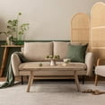 thumbnail image 3 of Wnutrees 43" Farmhouse Solid Wood Coffee Table, Rustic Rectangular Center Table for Living Room, Natural, 3 of 6