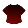 thumbnail image 3 of Inglocry Oversized T-Shirts for Teen Girls Summer Tops Tie Dye Short Sleeve vneck Tee Shirts Vintage Tops Wine 5-6 Years, 3 of 4