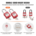 thumbnail image 3 of Lockout Tagout Locks Set,10 PCS Safety Lockout Padlocks,Lock Out Tag Out Safety Pa G14197, 3 of 8