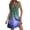 Blue, variant on WFJCJPAF 2025 New Halloween Halloween Dresses for Women Plus Size,Women's Summer Comfort Fashion Printing Pocket Sleeveless V-Neck Dress - Blue S