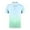Light Blue02, variant on Yyeselk Golf Shirts for Men Short Sleeve Button Gradient Print Moisture Wicking Shirt Fashion Lapel Summer Athletic Tennis T Shirts Mint Green XXL