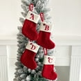 thumbnail image 3 of Christmas Stockings, Personalized Cozy Cable Knit Hanging Stocking Christmas Gift Bag for Indoor Christmas Decor (White), 3 of 7