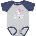 thumbnail image 3 of Inktastic Gigi and Grandpa Love Me Unicorn Grandchild Girls Baby Bodysuit, 3 of 5