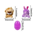 thumbnail image 3 of Easter Egg,Egg Stuffed Animal,Prefilled Easter Eggs with Mini Plush Animal Stuffed Toy for Kids Easter Egg Filler and Party Classroom Supplies Gift Exchange,Prefilled Easter Eggs(24pcs), 3 of 4