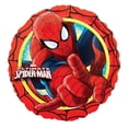 thumbnail image 1 of Amscan - Globo redondo de aluminio diseño Marvel Ultimate Spiderman Action (Rojo), 1 of 2