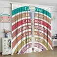 thumbnail image 4 of Boho Rainbow Curtains Classroom Reading Corner Kind Amazing Brave Smart Loved Rainbow Decor Blackout Window Treatment Book Center Calming Corner Girls Room,Colorful 21x54in,2 Panel Set, 4 of 6