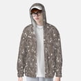 thumbnail image 2 of Balery Retro Bunny Sudadera ligera de manga larga con capucha y protección solar UPF 50+ para hombre y mujer, ideal para pesca y running-3X-Large, 2 of 7