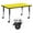 Yellow, variant on Flash Furniture Wren Mobile 30''W x 60''L Rectangular Oak HP Laminate Activity Table - Height Adjustable Short Legs