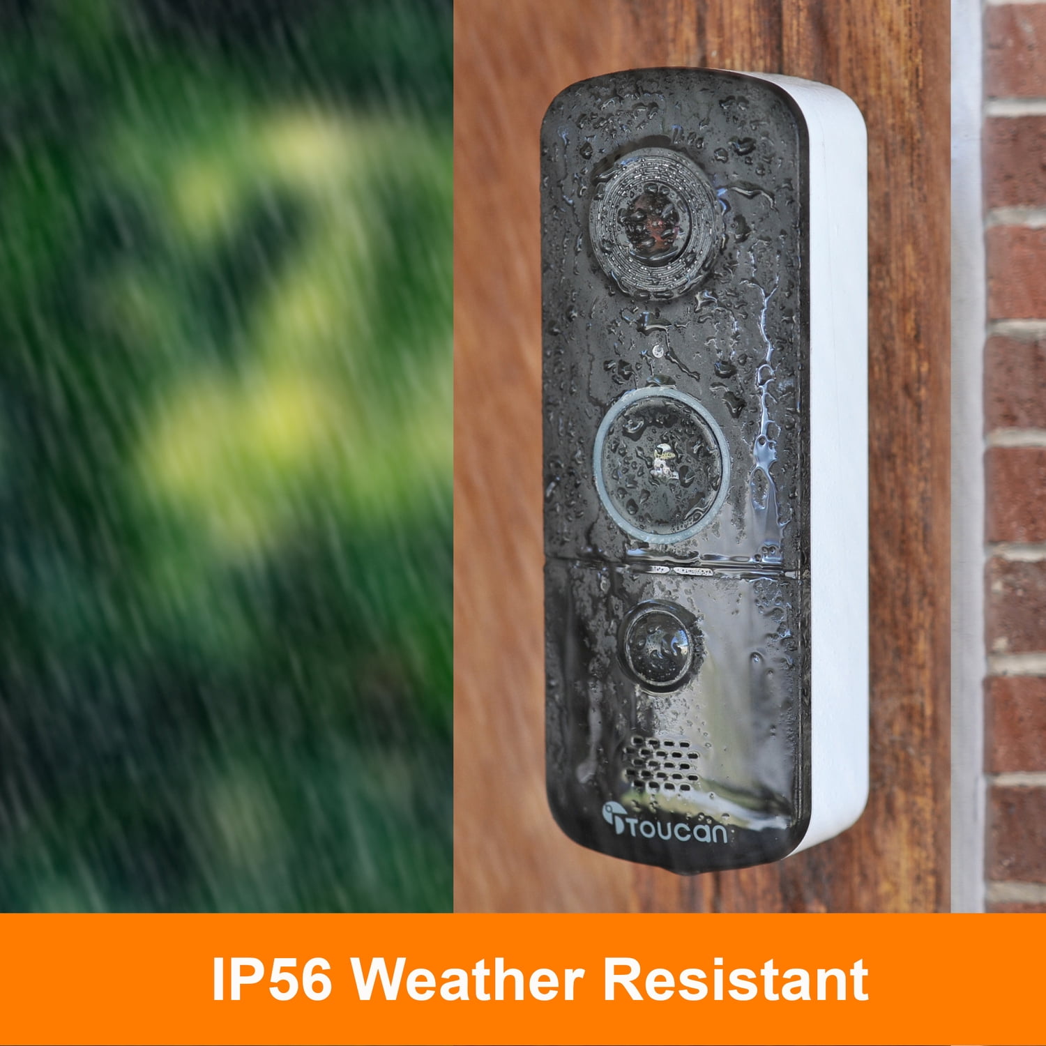 Toucan V3 Wireless 1080p Video Doorbell, No Monthly Fee Required, TVD300D