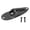 Black, variant on Xirurus Electric Guitar Jack Plate Input Output Socket Boat Style Instrument Accessory with Mounting Screws, Durable Chrome Color Replacement Parts for Guitars, Metal Construction, 3.15 x 1.57 inches