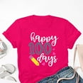thumbnail image 5 of Delayuji 100 Days of School Shirt Women Teacher Tshirts Happy 100Th Days Shirt Celebration Appreciation Pink Xxxl Polyester,Spandex Short Sleeve Shirts for Women, 5 of 5