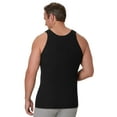 thumbnail image 4 of Tall Man Tank Top Undershirt, 3-Pack, Longer Length, Cotton, Black (Big & Tall Sizes), 4 of 6