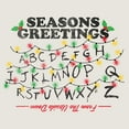 thumbnail image 2 of Womens Stranger Things Distressed Seasons Greeting Lights T Shirt, 2 of 3