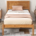 thumbnail image 3 of Tcbosik Twin Size Wood Platform Bed, Natural Oak, 3 of 8