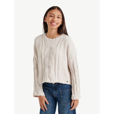 Justice Girls Cable Knit Sweater, Sizes XS - XLP