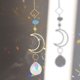 thumbnail image 5 of Adorno de cristal con forma de luna y estrella joyería hecha Wdftyju a mano campanilla de viento para jardín decoración de fiesta, 5 of 7