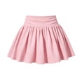 thumbnail image 6 of Jinhomg Girls' Tennis Skirt with Built-in Shorts Kids Pleated Athletic Skort Elastic Waist Ribbed Underneath for Girls 5-16 Years School Sports, 6 of 7