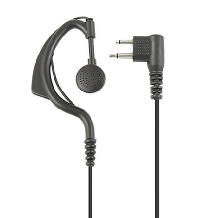 Uxcell Two Way Radio PTT Microphone Earphone Cable Black