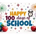 thumbnail image 5 of LUUFILx School 100 Days Celebration Backdrop Banner Colorful Party Supplies Background Photography Props Happy Days Decorations Classroom Event Decor, 5 of 9
