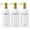 Gold, variant on Shampoo and Conditioner Dispenser Set,3 Refillable 16oz Bottles with Stainless Steel Pumps – Shower Soap Dispensers for Bathroom, Hotel or Airbnb (Gold, 3-Pack)