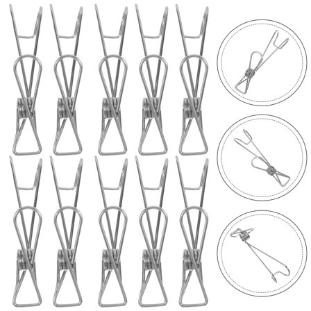 Worgeous 12Pcs Golden Shower Glass Door Hook Clips Hangers Towel Holder for Bathroom Accessories