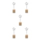 thumbnail image 3 of Soporte para tarjetas Monstrate Base de lugar clip de metal y madera 11,5 x 3,3 x 3 cm, 3 of 6