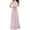 Pink, variant on Pink Wedding Guest Dress Women's Elegant Long V Neck Evening Dress Convertible Wrap Way Bridesmaid Gown for Wedding Guest Party Casual Wear L Polyester Women's Casual Dress