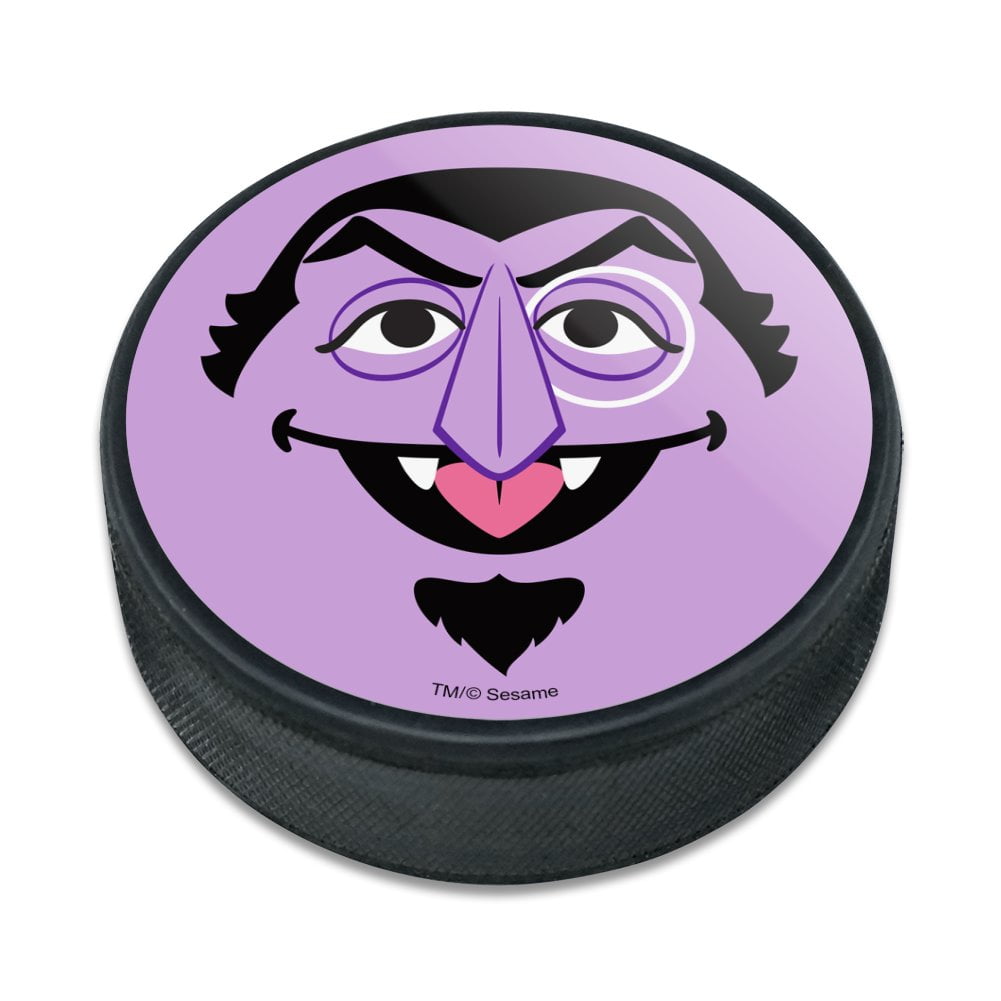 Sesame Street Count Face Ice Hockey Puck