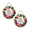 2 PC, variant on 1 Pack May God Bless This Home Wall Decor, Round Metal Floral Door Sign with Rose Wreath, Christian Housewarming Gift for New Home