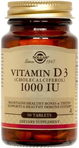 Solgar Vitamin D3 Cholecalciferol 1000 IU - 90 Tablets