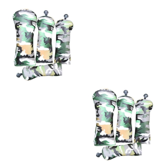Funda de golf Naiovety 4pcs Durable Head Cover 3 Club 7 Driver 5 No.1 Verde 2Conjunto