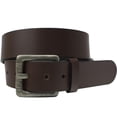 thumbnail image 4 of Pathfinder Casual Men's Brown Belt by Nickel Zero® - 1.5 inch Full Grain Leather Strap, Hypoallergenic, 4 of 6