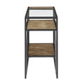 thumbnail image 5 of Weston Home Kofi Wood and Metal Console Table, Brown, 5 of 9