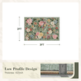 thumbnail image 5 of SIXHOME 2'x3' Area Rug Floral Washable Small Rugs for Entryway Kitchen Entrance Bedroom Soft Flower Non Slip Farmhouse Carpet Indoor Rug Green, 5 of 5