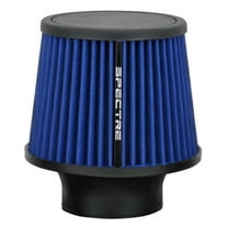 Spectre Universal Clamp-On Air Filter: High Performance, Washable Filter: Round Tapered; 3 in (76 mm) Flange ID; 6.5 in (165 mm) Height; 6 in (152 mm) Base; 4.75 in (121 mm) Top, SPE-9136