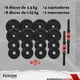 thumbnail image 5 of Set de Mancuernas Ajustables X Rush 30 kg con Discos de Acero Antideslizante Negro X-RUSH FS-SDM30K-01, 5 of 10