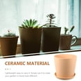 thumbnail image 2 of Flower Pot Flower Holder Ceramic Flower Pot Desktop Flower Container Home Supplies, 2 of 8