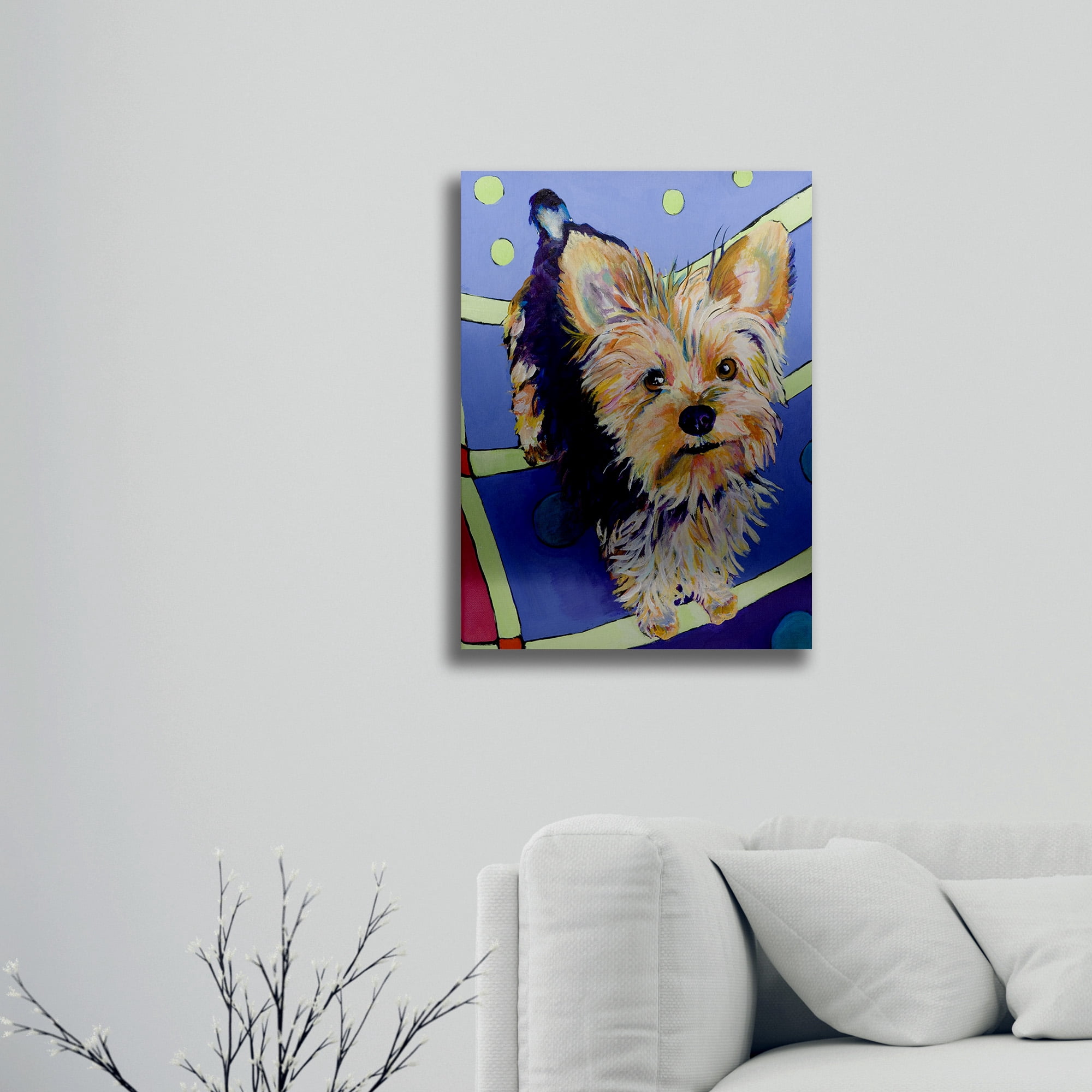 Trademark Fine Art 'Claire' Brushed Aluminum Wall Art Art by Pat Saunders-White