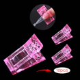 thumbnail image 3 of 10Pcs Pink Color Nail Tips Clip for Quick Building Polygel nail forms Nail clips for polygel Finger Nail Extension UV LED Builder Clamps Manicure Nail Art Tool, 3 of 5