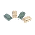 thumbnail image 4 of 4 piezas 1/144 modelo de tanque decoración de mesa juguete educativo DIY construcción Stem proyectos camión tanque 4D modelo coleccionables para CUTICAT Vehículo cisterna, 4 of 8