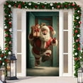 thumbnail image 3 of Holiday Party Santa Door Cover Decorative Tapestry for Festive and Entryway Styling, 3 of 5