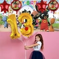 thumbnail image 5 of Bing Bunny Balloons Party Supplies 13th Big Number Decorations Decor Kit Birthday, 5 of 5