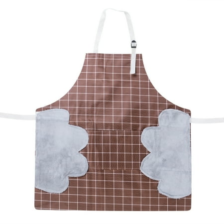 

Seyurigaoka Adjustable Waterproof Aprons Women Kitchen Restaurant Cooking Oxford Bib