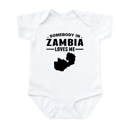 

CafePress - Somebody In Zambia Loves Me Body Suit - Baby Light Bodysuit Size Newborn - 24 Months