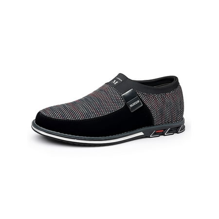 

SIMANLAN Men Casual Shoes Walking Flats Comfort Dress Shoe Party Lightweight Wedding Slip On Purple 5.5